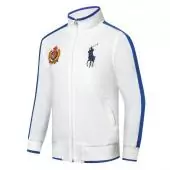homme giacca ralph lauren 2020 broderie pony white blue